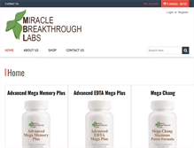 Tablet Screenshot of miraclebreakthroughlabs.com